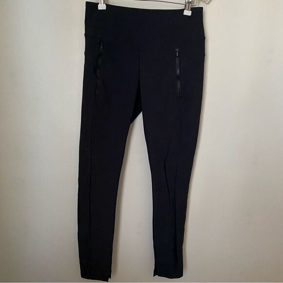 Athleta Leggings Black Zipper Pockets Athleisure athletic Casual neutral comfy - Picture 9 of 9